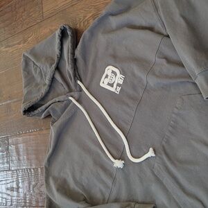 WALT DISNEY WORLD I Gray Dolman Sleeve Lightweight Hoodie Logo Pullover Top, L